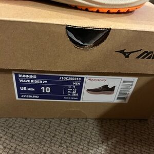 Mizuno Wave Rider 29 Men's Running Shoes - Graphite Brown NWT